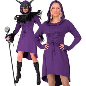W WIDMANN MILANO Party Fashion Robe médiévale gothique avec capuche, costume pour carnaval, fête des chevaliers