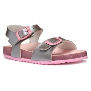 Geox J Adriel Girl I Sandale, Silver/Pink, 31 EU
