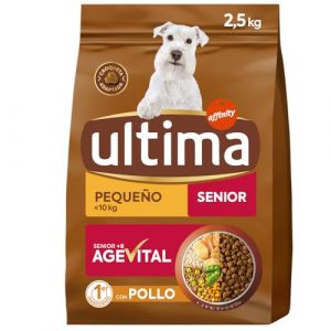 Ultima Nourriture pour Petits Chiens Seniors au Poulet - 2,5 kg