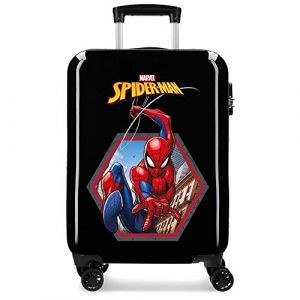 Image de Spiderman Geo Valise Trolley Cabine Noir 38x55x20 cms Rigide ABS Serrure à combinaison 34L 2,6Kgs 4 roues doubles Bagage à main