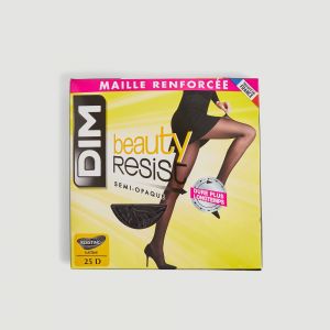 DIM Collant Femme Noir Semi-opaque 25d Beauty Resist T3 - La Paire De Collant