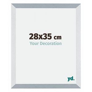 Yd. - Your Decoration - 28x35 cm - Cadres Photo en mdf Avec Verre acrylique - Anti-Reflet - Excellente Qualit&eacute; - Aluminium Bross&eacute; - Cadre Decoration