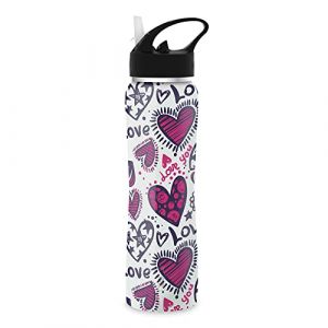 The Steel Bottle TSBMW44LOV Utilisation quotidienne 500 ml Acier Multicolore