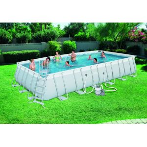 Image de Bestway Piscine rectangulaire Power Steel Frame Pool 732x366x132cm