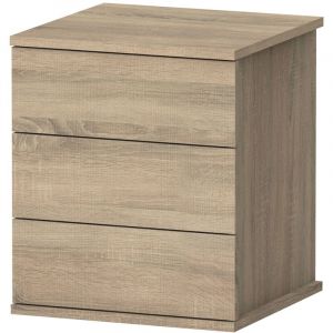 Pegane Table de chevet / Table de nuit coloris Cambrian - Hauteur 48.5 x Longueur 41 x Profondeur 40 cm