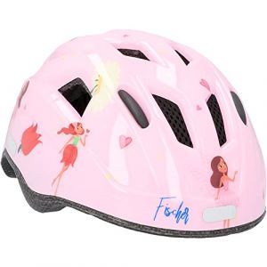 Fischer FAHRRAD Plus Princess XS/S Casque pour enfants rose Taille de confection=XS/S Tour de t&ecirc;te=48-54 cm