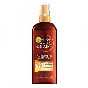 Garnier Ambre Solaire - Huile ambr&eacute;e protectrice FPS10
