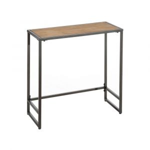 Image de Tousmesmeubles Console Bois/Métal CINCINNATI