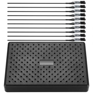10 Pince Crocodile avec Support de Base pour Aérographe, Kit de Couleur de Modélisation Bricolage, Maquettes et Modélisme pour photo, mémo, peinture au pistolet