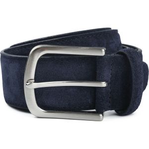 Suitable Ceinture Daim Marine Bleu Bleu foncé taille 105