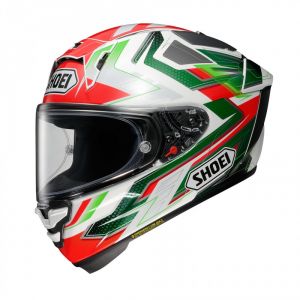 Shoei Casque intégral X-SPR PRO Escalate TC-4 vert/blanc/rouge- L