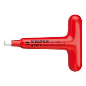 Knipex Tournevis trempe VDE avec poignee en T robuste 8x120mm - BANYO