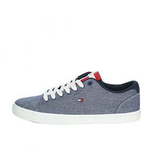 Tommy Hilfiger Essential Chambray V, Basket Homme, Yale Navy, 45 EU