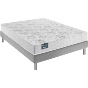 Dunlopillo Ensemble 100% latex 7 zones 18cm LAVANDE, matelas, sommier, pieds 140x190