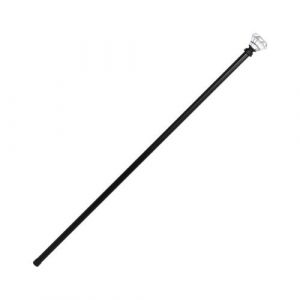 Ruedelafete Canne en métal avec pommeau diamant nu transparent 94,5cm
