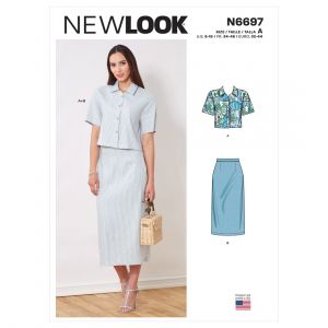 New Look NL6697 Patron de Couture, Blanc, 34-46