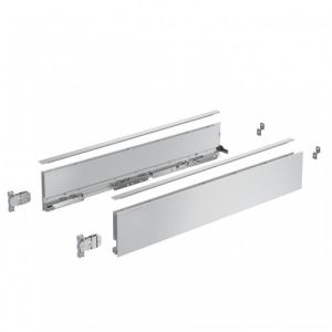 Image de Hettich Kit tiroir simple AvanTech YOU - hauteur 101 mm - L350 mm - Argent