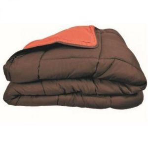 Homemaison Couette synthétique bicolore 400 grm2 enveloppe microfibre - Multicolore