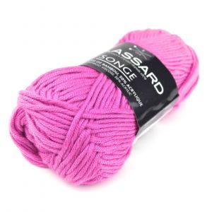 Pelote de fil à tricoter Songe fuchsia 72 m - Plassard