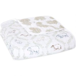 Aden + Anais Couverture en coton essentials harmony folk forest (60 x 60 cm)