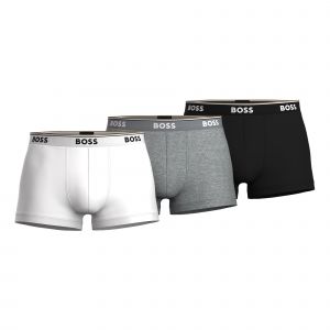 Boss Effect Lot de 3 boxers courts coton stretch Gris - Couleur Gris - Taille XL