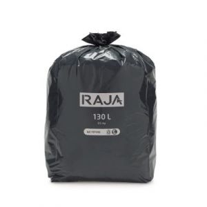 Image de RAJA Sac poubelle 130L noir - Lot de 100