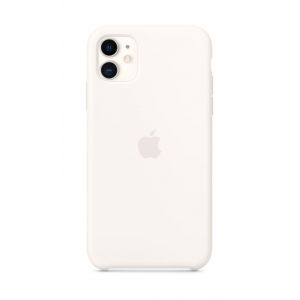 Apple Coque iPhone 11 Silicone blanc