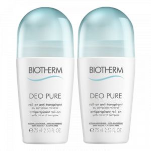 Biotherm Deo Pure - Lots de 2 Déodorants Roll-on - 48 h - 150 ml