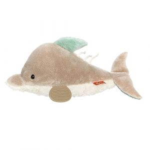 Sigikid Éléphant Jouet Actif pour bébé-Dauphin, 43206, Gris/Blanc, Taille Unique