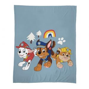 Pat Patrouille Hug Plaid Enfant | 100% Polyester | Oeko-TEX | 125x150 cm | Imprimé Garçon | Bleu