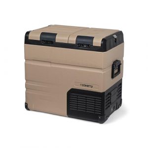 Steamy E Dual Zone 55, Glacière à compresseur électrique, 54 litres, 12 V/230 V, pour Refroidir et Congeler, idéale pour le Camping