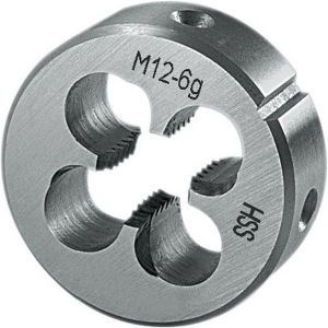 Image de Forum Porte-filière, métrique, en acier à coupe rapide, Filetage : M10, Pas 1,50 mm, Ø extérieur x hauteur 30 x 11 mm