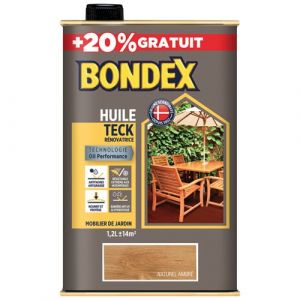 Image de Bondex Huile de teck r&eacute;novatrice 1L Naturel