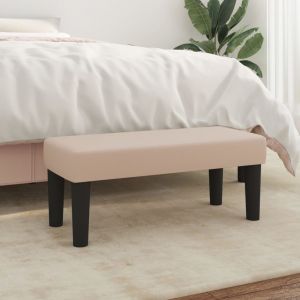 VidaXL Banc Cappuccino 70x30x30 cm Similicuir