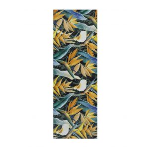 Tapis de cuisine lavable feuilles jaune/bleu/vert 52x200 cm