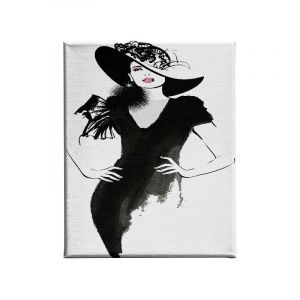 Homemania Tableau Femme Portrait pour Salon, Chambre Multicouleur, 45 X 3 X 70cm HM20KNV45x70 64, Polyester, Bois