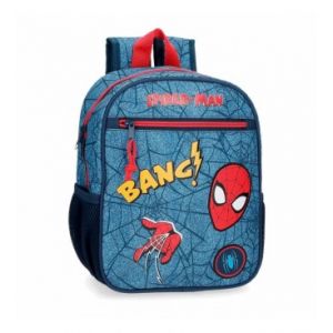 Spiderman Denim Sac à dos Petit Bleu 23 x 28 x 10 cm Polyester 6,44 L