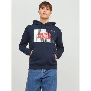Jack & Jones Sweat à capuche Standard Fit Manches longues Bleu Marine