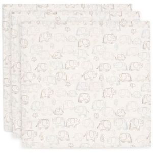 Jollein Lot de 3 Langes Gaze de Coton - Elephant Tales
