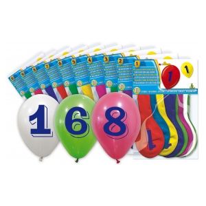 Image de 10 ballons chiffre 8
