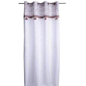 Home maison Rideau imprim&eacute; avec embrasse