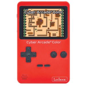 Lexibook Cyber Arcade Color, Console de Jeux rétro Portable, 200 Jeux d'action, Sport, Course, logique et Bien Plus, Écran Couleur LCD 2,8", Rouge, JL2389