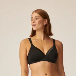 Naturana Soutien-gorge sans armature avec bonnet et ruban brillant