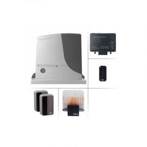 Nice Kit ROBUS 1000 BD Automatisation portail coulissant 1000 Kg 24 V RB1000BDKCE avec télécommandes, photocellules, clignotant