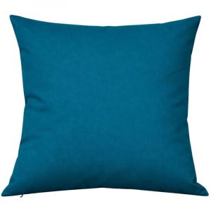 Home maison Coussin ext&eacute;rieur imperm&eacute;able et d&eacute;houssable MINORQUE Bleu Paon 50x50 cm