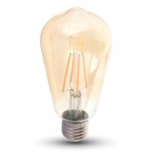 Image de V-TAC VT-1966 ampoule LED E27 6W bulbeux ST64 filament - SKU 4362 SKU-4362