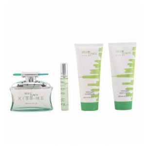 Concept V Design Sex inTown Kiss Me - Coffret eau de parfum, lait pour le corps, gel douche et vapo de sac