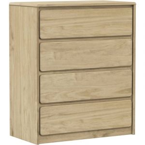 VidaXL Commode SAUDA chêne 76,5x39x91 cm bois de pin massif