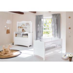 Pinolino Ensemble Economique Florentina extra large 3 pi ces lit de b b volutif et commode langer extra large et t