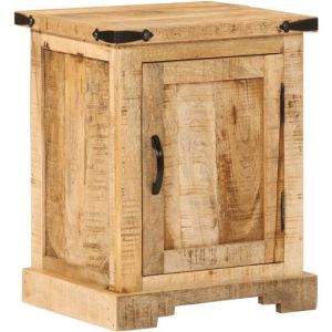 VidaXL Table de chevet 40x35x50 cm bois de manguier massif, armoire, meubles de chambre, support téléphonique, armoire d'appoint, table de nuit